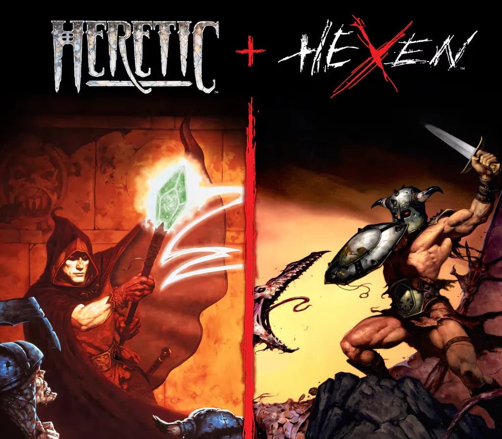 Heretic + Hexen cover art