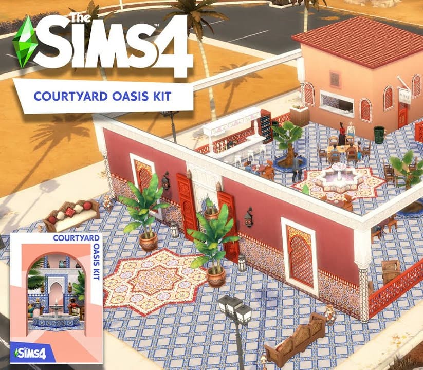 The Sims 4 - Courtyard Oasis Kit cover art