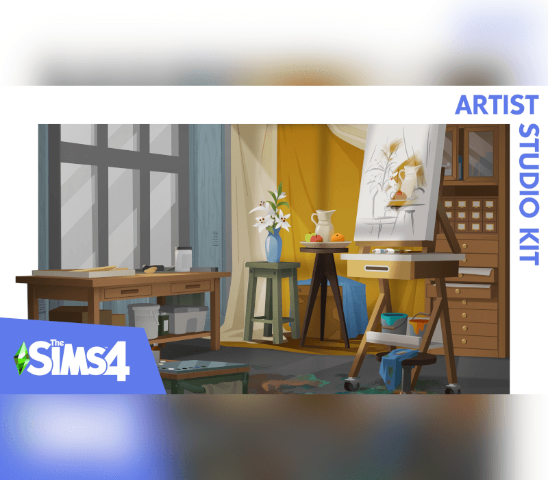 The Sims 4 - Artist Studio Kit DLC cover art