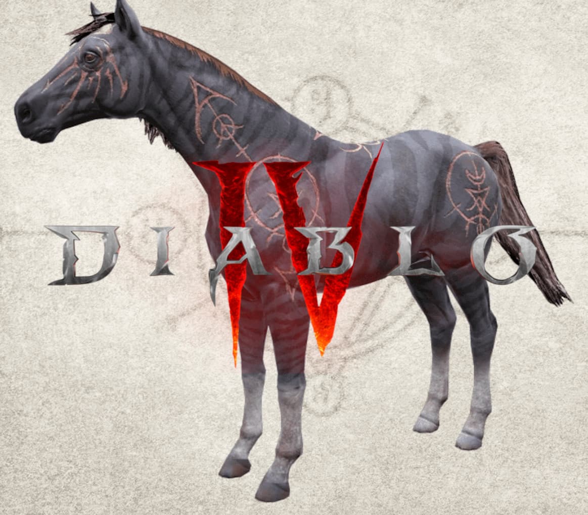 Diablo IV - Light-Bearer Mount and Caparison of Faith Mount Armor Bundle cover art