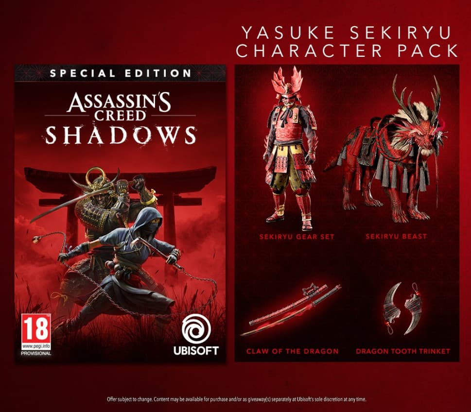 Assassin's Creed Shadows - Yasuke Sekiryu Character Pack cover art