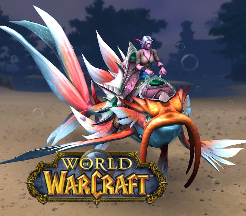 World of Warcraft - Wondrous Wavewhisker Mount cover art