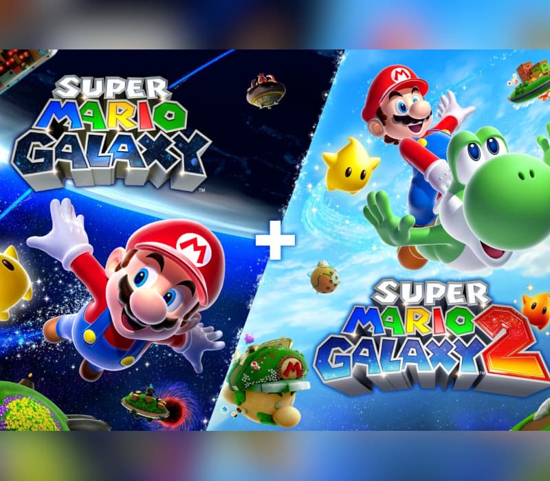 Super Mario Galaxy + Super Mario Galaxy 2 cover art