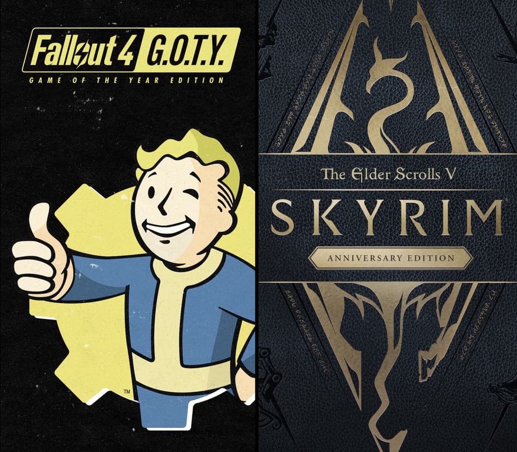 The Elder Scrolls V: Skyrim Anniversary Edition + Fallout 4 G.O.T.Y. cover art